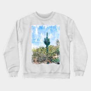 Cactus In The Bush Sketch Crewneck Sweatshirt